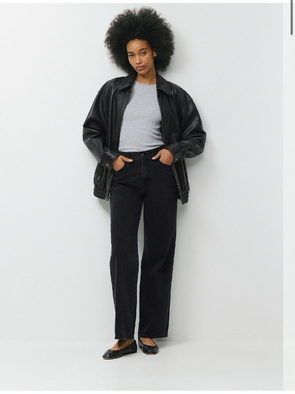 Aritzia Denim Forum Farrah high rise wide leg Jean